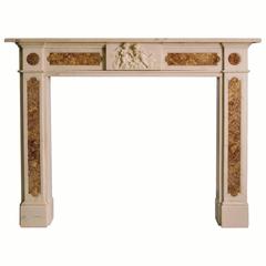 21st Century Reproduction Regency Mantel in Statuary with Brocatella 6