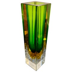 Vase murano glass sommerso , Italy 1970