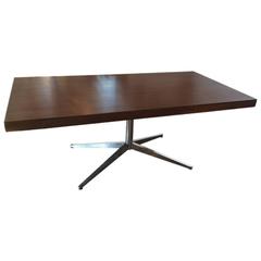 Vintage Walnut Partners Desk Designed by Florence Knoll