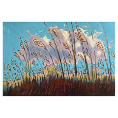 Summer Sky by Brackish Winds, 24x36, Oil on Wood Canvas, 2022