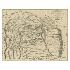 1802 Carte allemande du Cachemire et des régions avoisinantes par Weimar, d'après Gentil