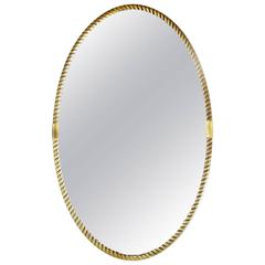 Oval Bronze Italian Mirror