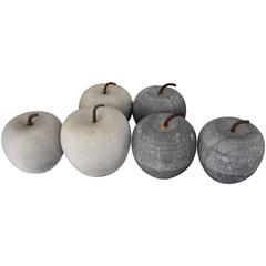 Hand-Carved Marble Apple Accessories