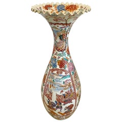 Large Antique 19th Century Quality Japanese Imari Floor Standing Vase