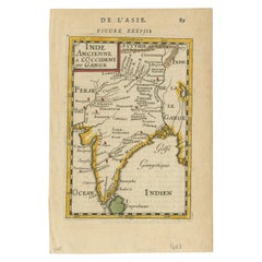 1683 Alain Manesson Mallet Map of Ancient India, the Ganges, and Taprobane