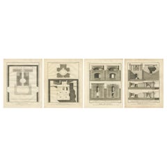 Antique Set of 1770s Cannon Foundry Engravings from Diderot’s Encyclopédie, France