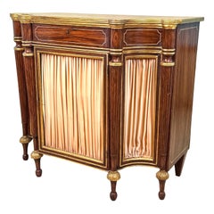 Regency Simulated Rosewood Breakfront Side Cabinet