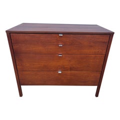 Florence Knoll 4 Drawer Walnut Dresser