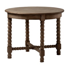 French bobbin-leg side table, 19th Century