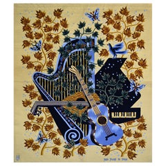 Concierto, Jean Picart Le Doux - Tapiz francés moderno, Atelier Picaud - N 1510