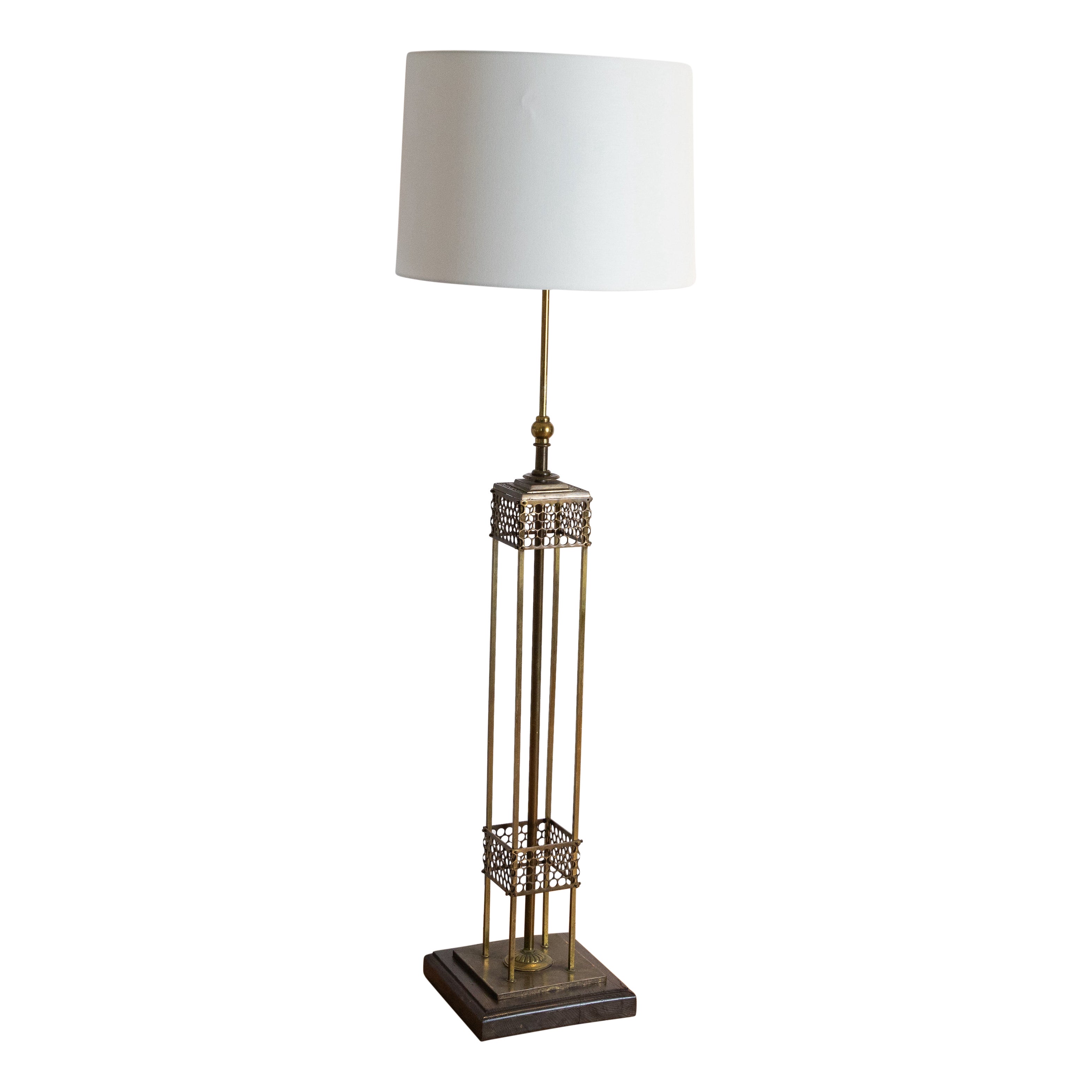 Italian Mid Century Modern Brass Floor Lamp, ca. 1940