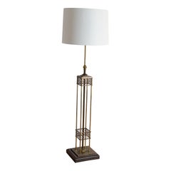 Italienische Mid Century Modern Messing Stehlampe, ca. 1940