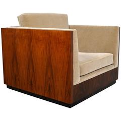 Milo Baughman Rosewood Case Lounge Chair