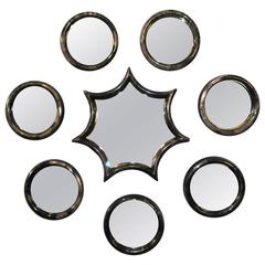 Set of Eight Parchment Mirrors 5