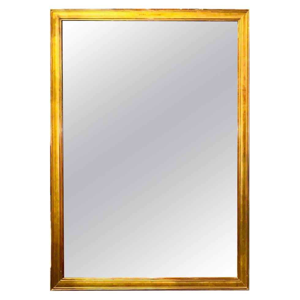 French Transitional Giltwood Mirror