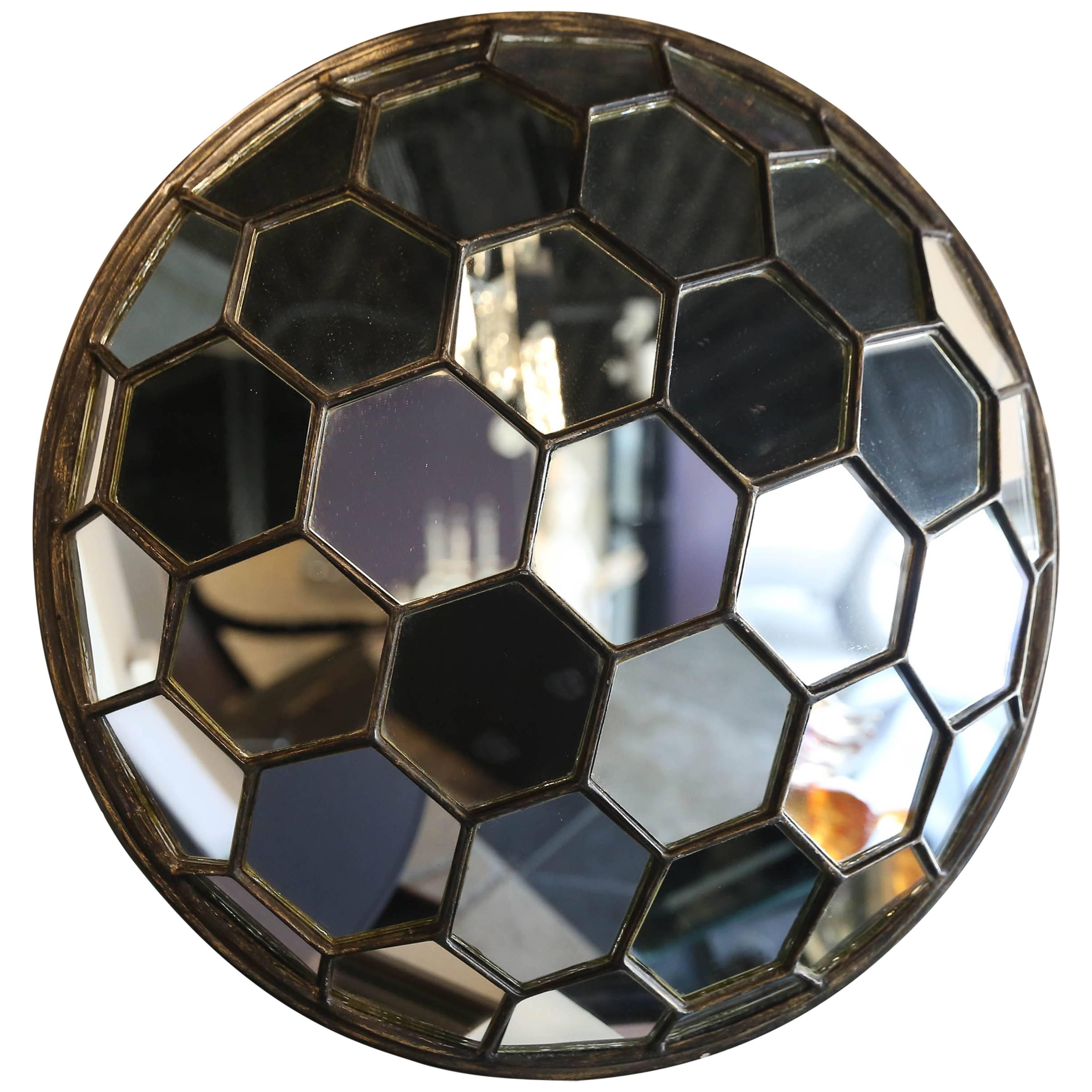 Contemporary Geodesic Mirror at 1stDibs