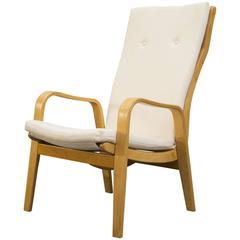 High Back Cees Braakman Bentwood Lounge Chair by Pastoe