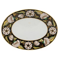 Late 19th Century Ironstone Oval Platter by Ashworth Brothers