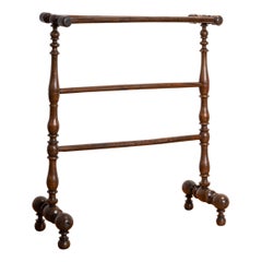 Italian, Emiliana, Louis Philippe Period Walnut Blanket or Towel Rack, ca. 1830