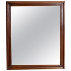 Miroir en noyer façonné d'Italie du Nord, plaque d'origine, début du 19e siècle