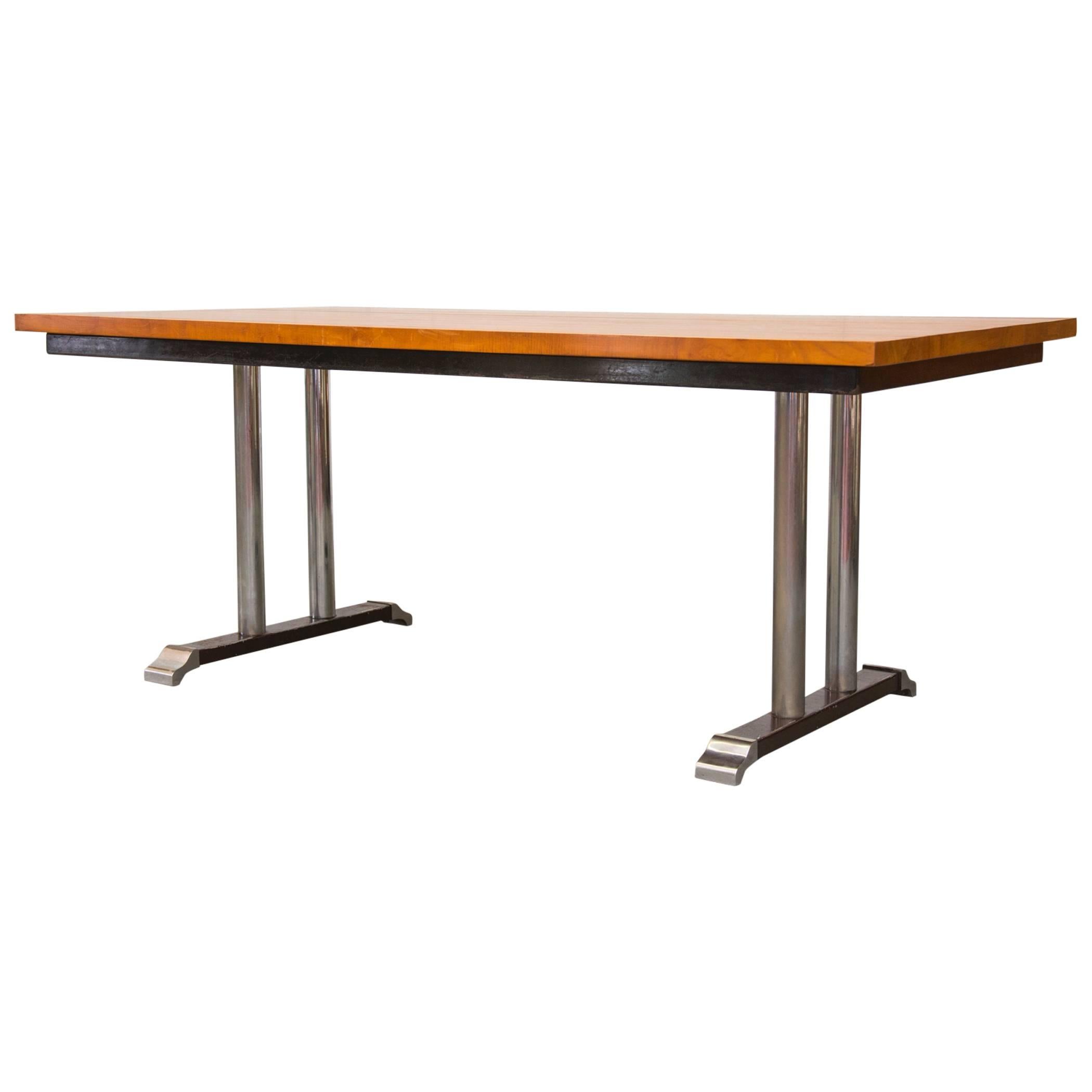 Rare Gispen Solid Wood 7208 Conference Table by CH Hoffmann for Gispen