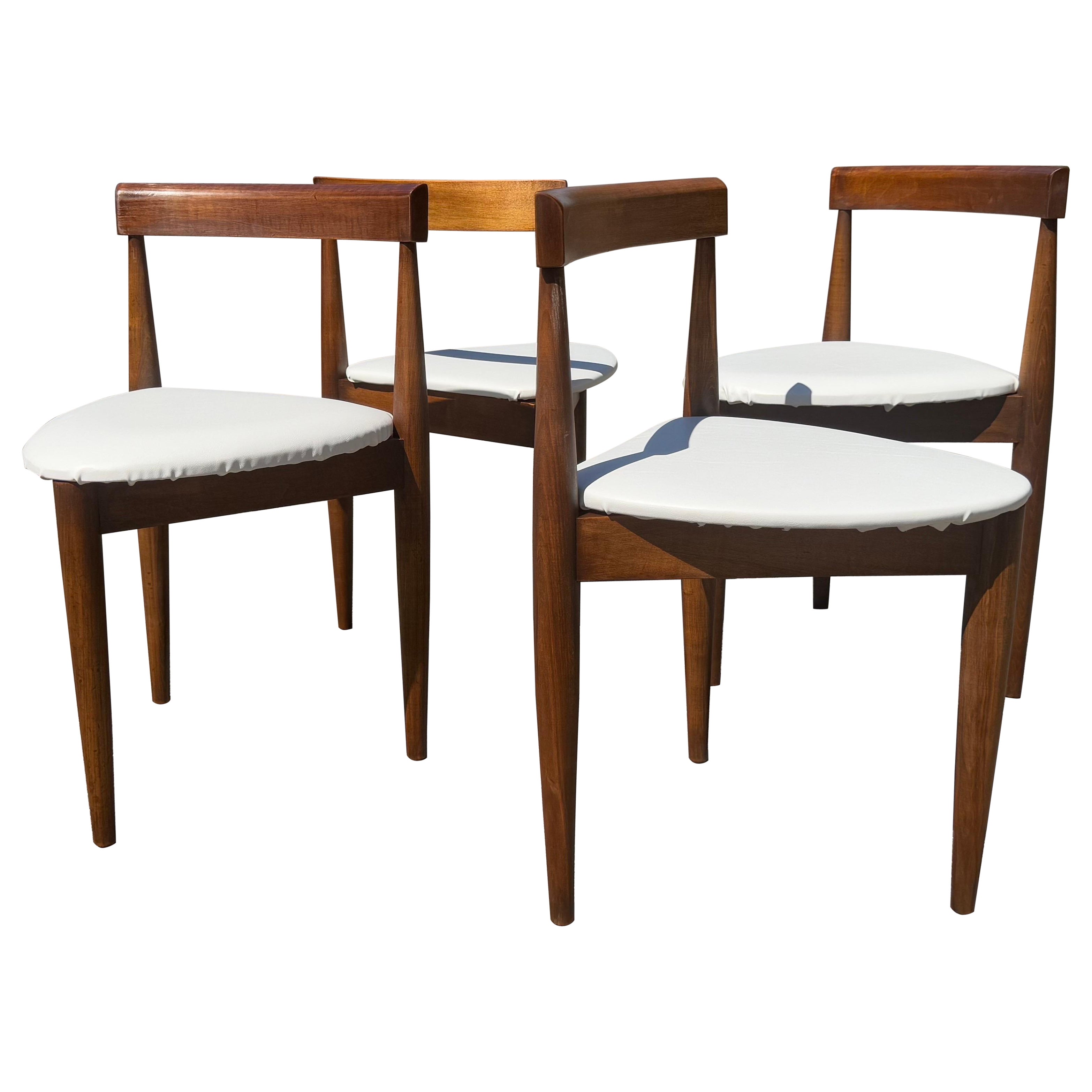 A set of 4 Hans Olsen for Winchendon Roundette Dining Chairs