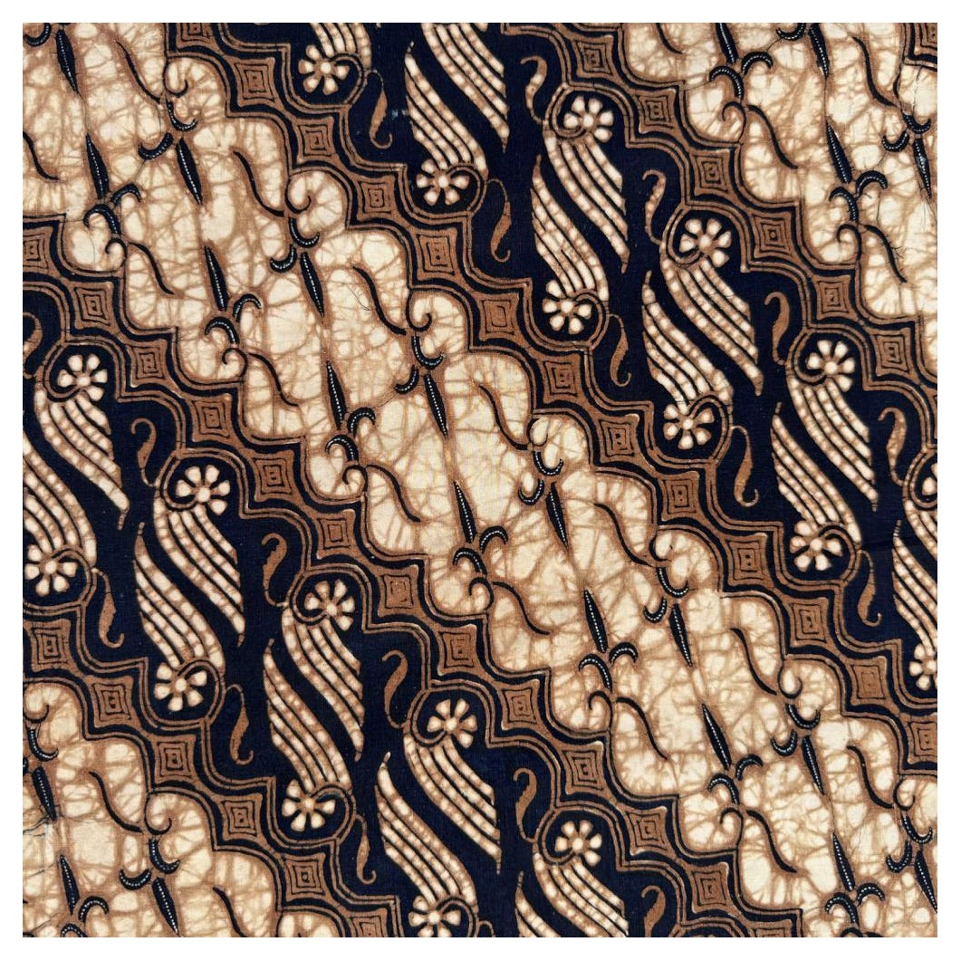 Vintage Indonesian Kain Batik Tulis Parang, Solo (Surakarta), Java 1960