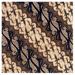 Vintage Indonesian Kain Batik Tulis Parang, Solo (Surakarta), Java 1960
