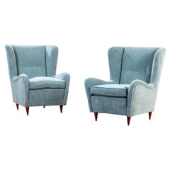 20th Century, Attributed to Gio Ponti/Casa e Giardino Pair of Armchairs 1950s