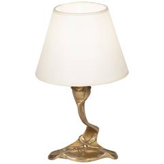 Bronze Art Nouveau Table Lamp, French, circa 1900
