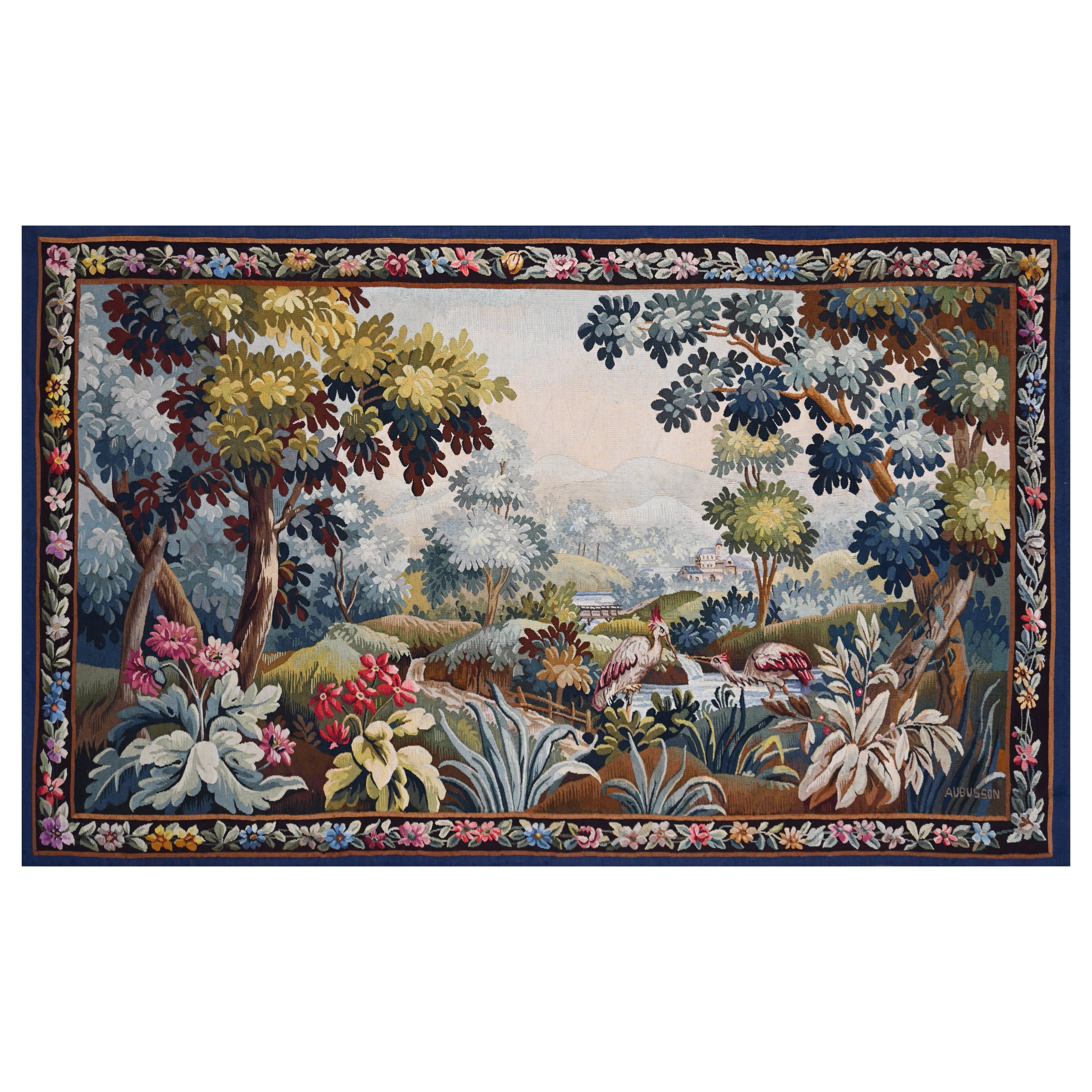 Verdure le chemin, Tapiz francés de vegetación de Manufacture Aubusson - N° 1514 en venta