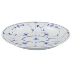 Royal Copenhagen Blue Fluted Plain. Oval porcelain serving tray.