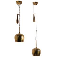 Paavo Tynell, Pair of Adjustable Counter Balance Pendant Lights, Model A1957 4
