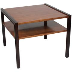 Mahogany and Walnut Two-Tier Occasional Table by Edward Wormley 11