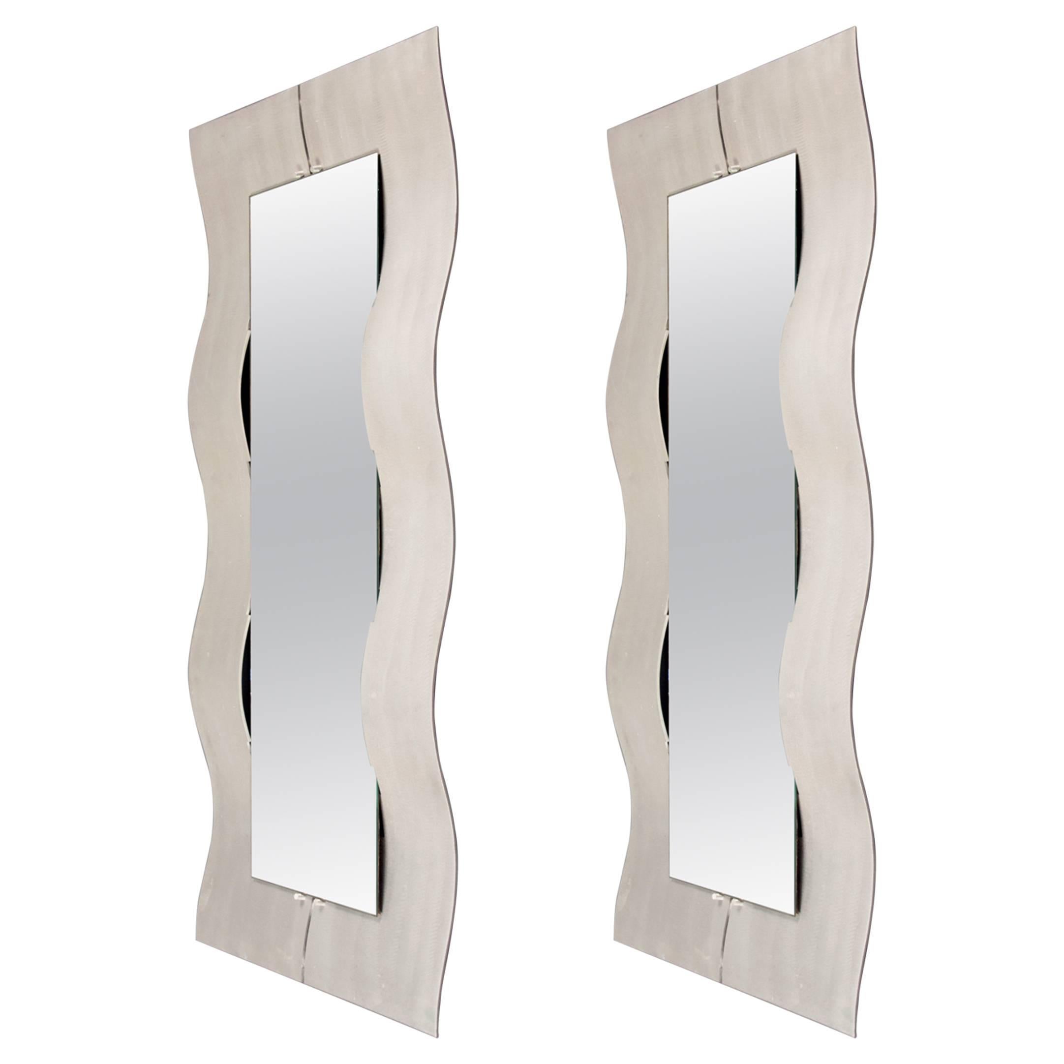 Pair of Mirrors by Lorenzo Burchiellaro, Italy, 1960s For Sale