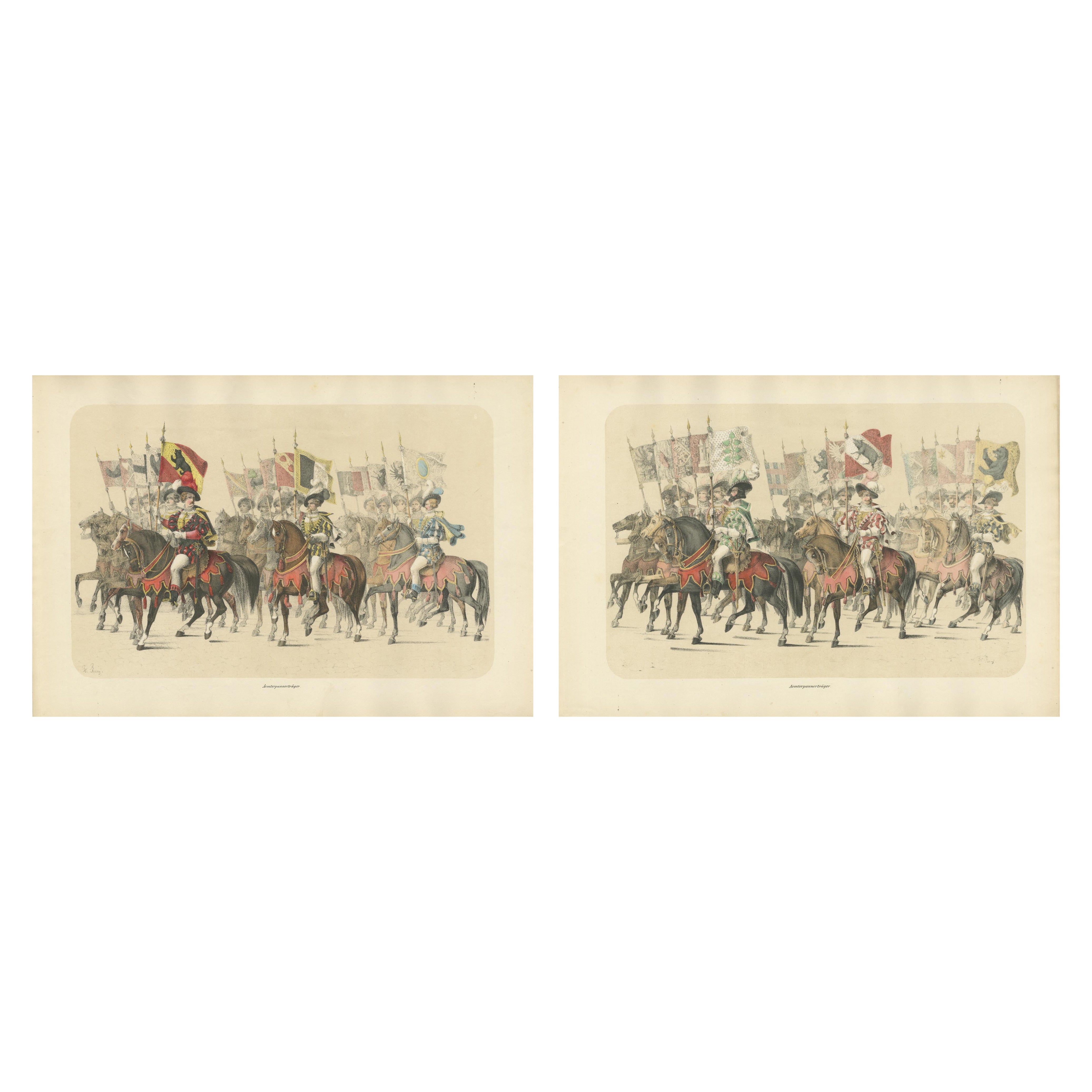 The Banner Bearers of Bern – A Grand Cavalcade of Swiss Heraldry, 1855
