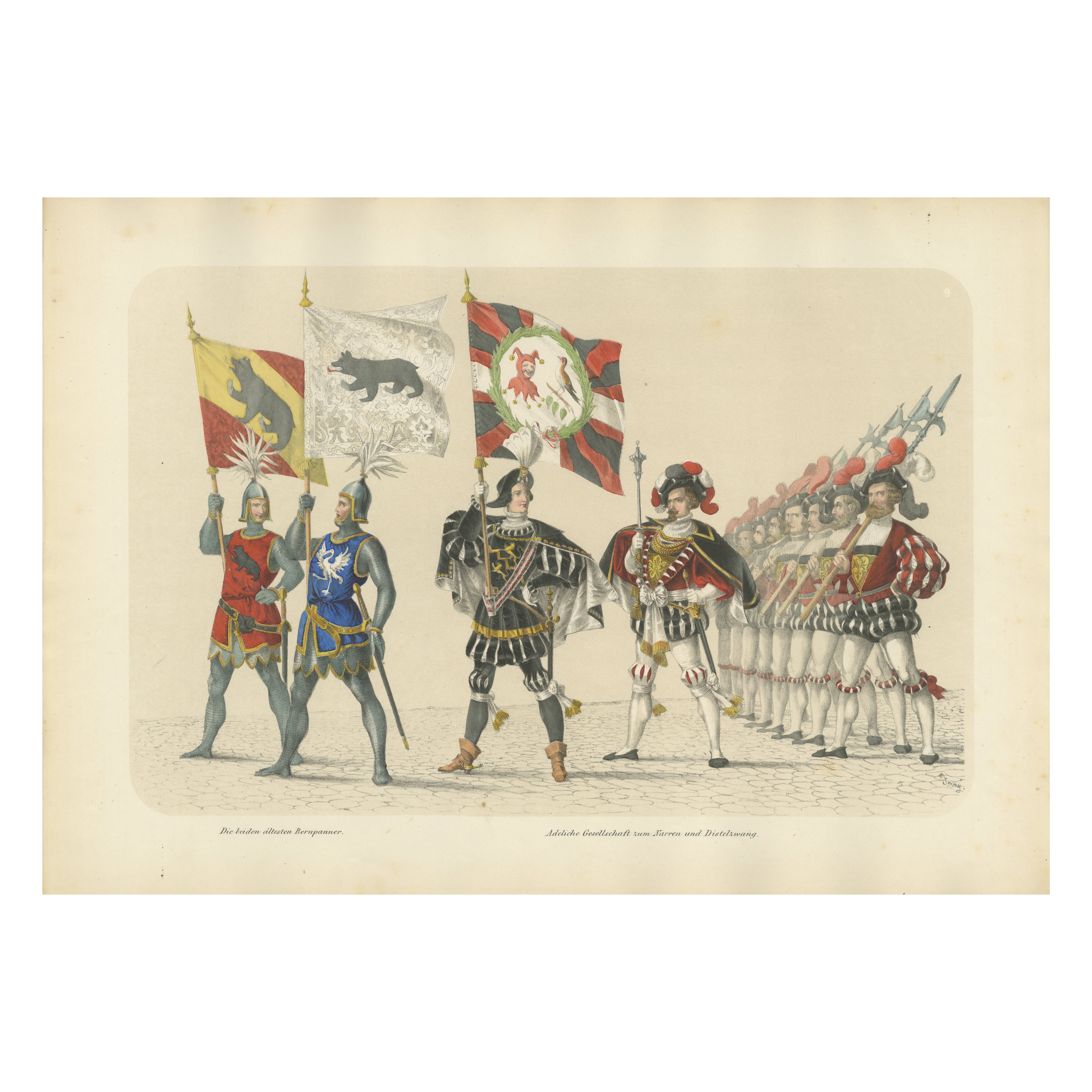 The Old Bernese Banners – A Splendid Procession of Knights & Honor Guards, 1855