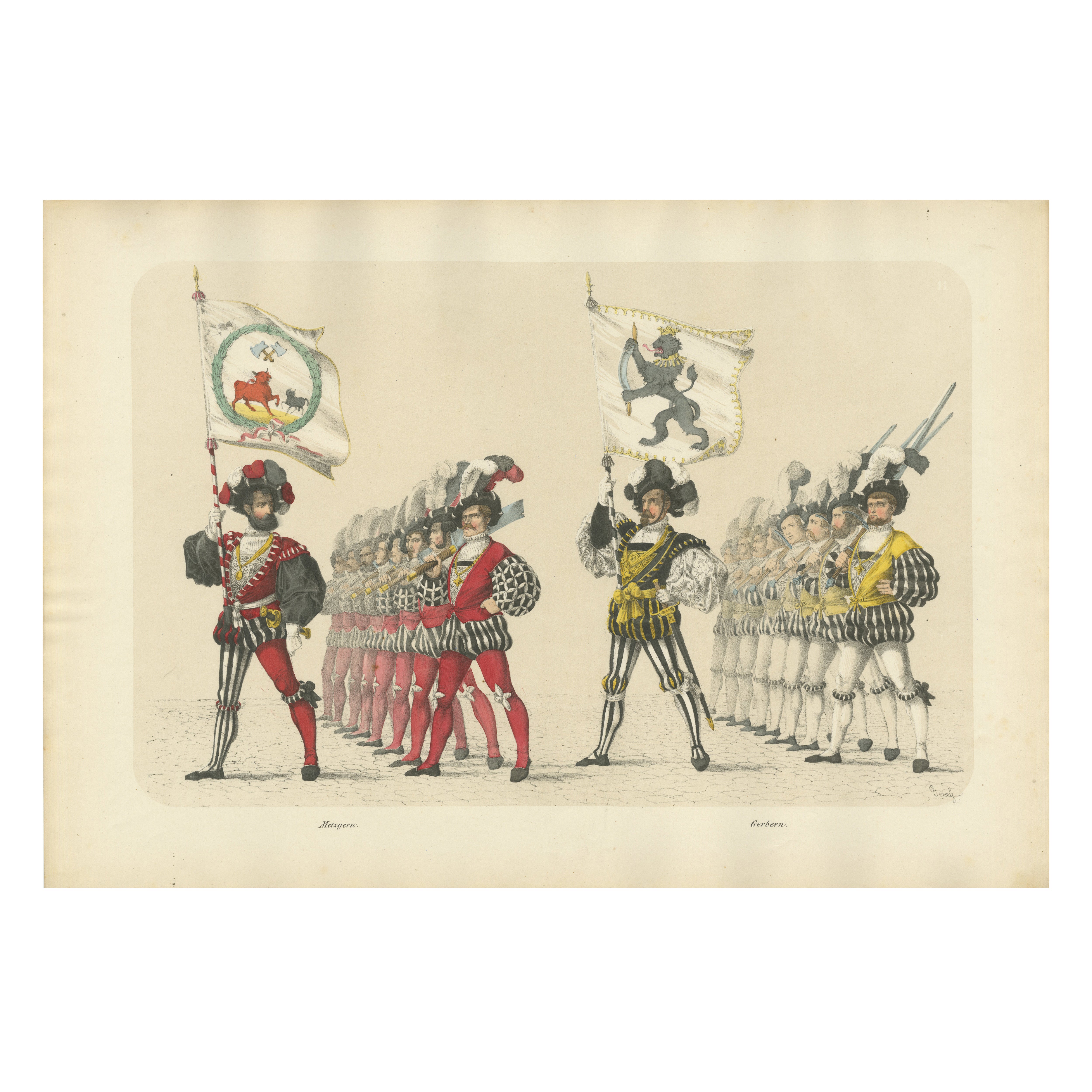 The Butchers’ and Tanners’ Guilds – A Display of Swiss Craft and Tradition, 1855