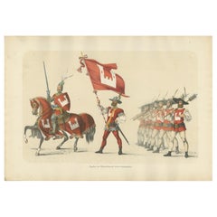 Berchtold von Wyzzenburg and His Banner Bearers in the Bernese Procession, 1855