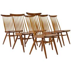 Set of Six George Nakashima "New" Chairs