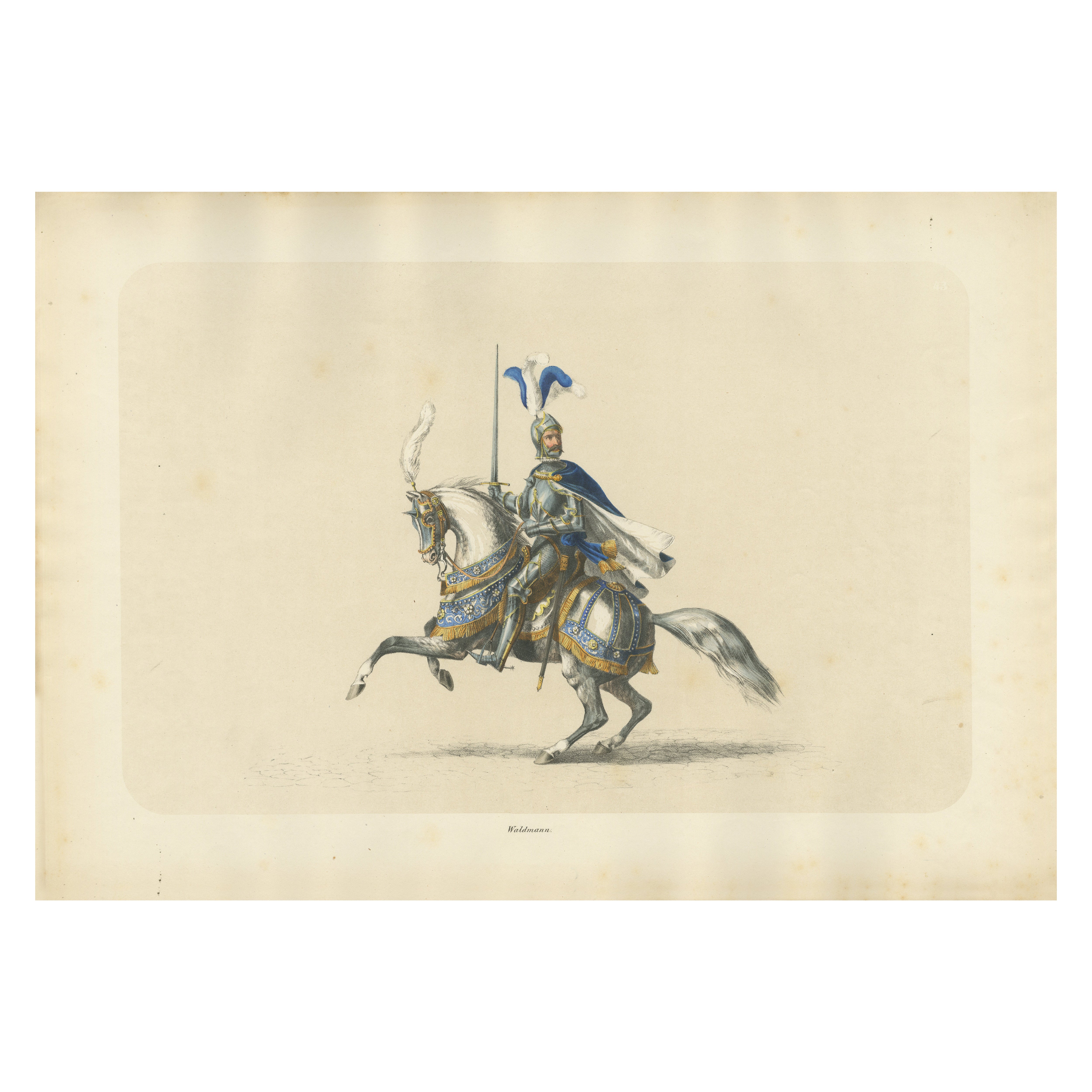 Festival Cavalcade – The Waldmann Knight in Majestic Parade, Published in 1855