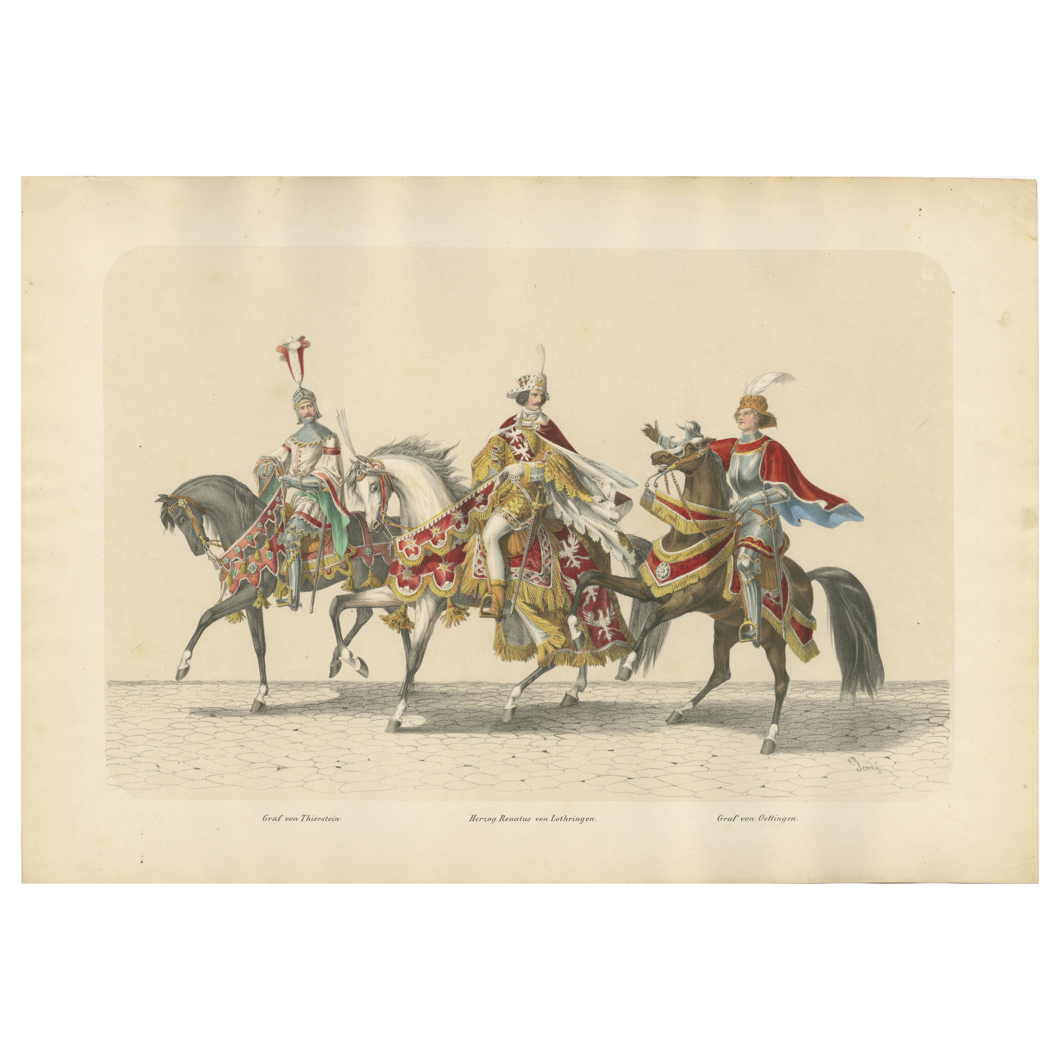 1855 Regal Cavalcade – Duke of Lorraine and the Counts of Thierstein & Oettingen