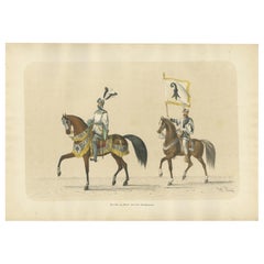 Gran Procesión de Basilea - Peter Rot y el Estandarte Orgulloso de la Ciudad, 1855