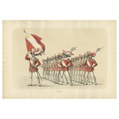 Marche d'honneur suisse - The Thun Militia in Ceremonial Splendor, 1855