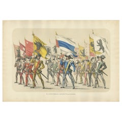 Antique March of the Confederates – The United Cantons and Their Proud Banners, 1855