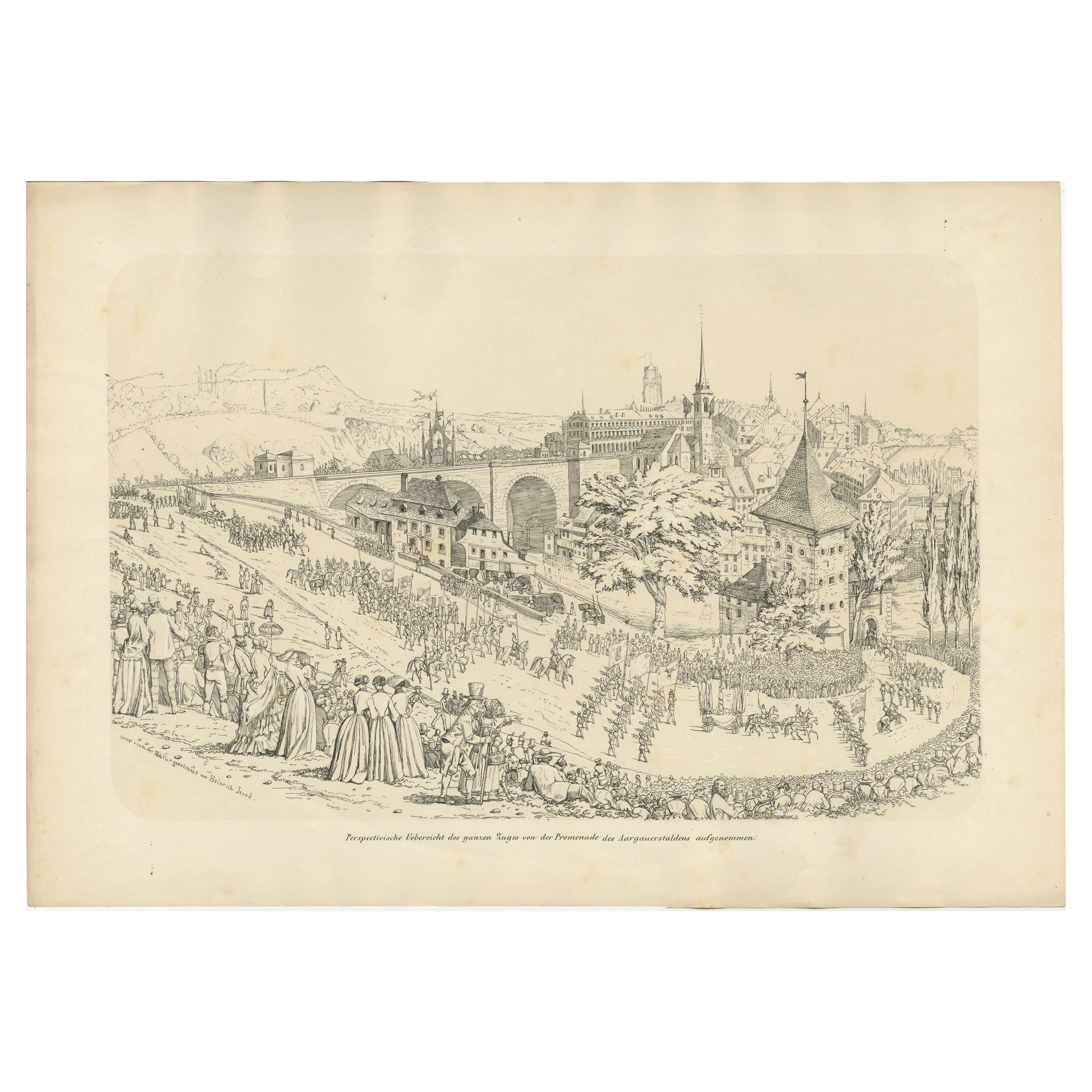 A Grand Spectacle in Switzerland – The Historic Procession Through Bern, 1855