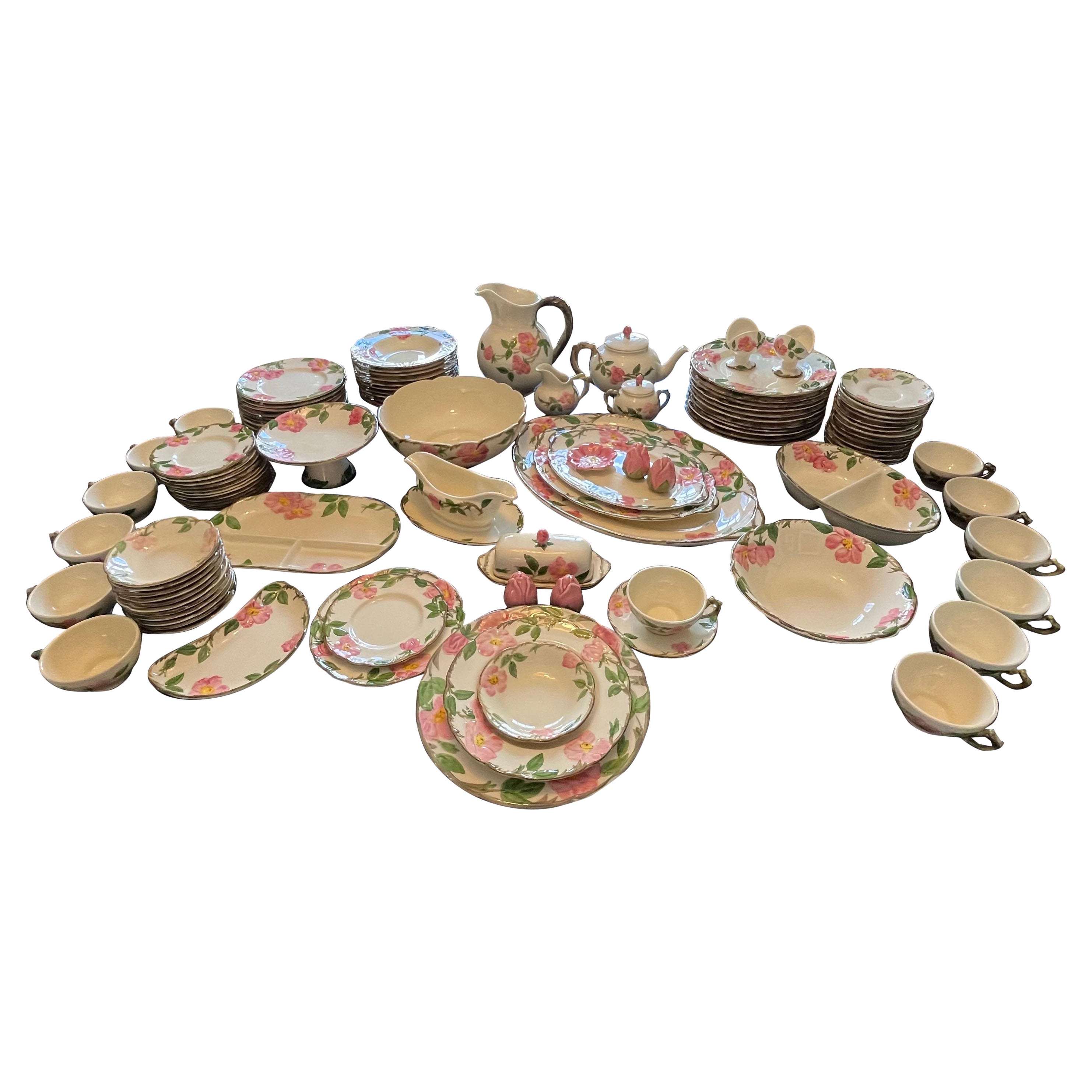 Vintage Franciscan Desert Rose China 108 Pieces For Sale