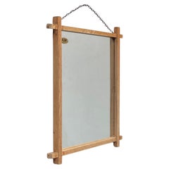 Art Deco Wall Mirror in Oak by AM Spejle, 1940s