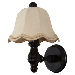 Dark Stained Wall Lamp by Aneta, Sweden, 1970s