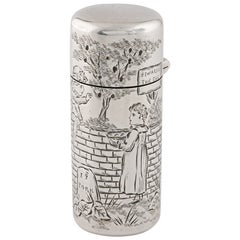 Sampson Mordan Silver Perfume Bottle London 1884